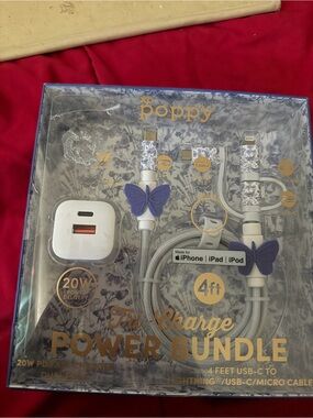 XO Poppy 4ft Purple Butterfly 20W Power Bundle